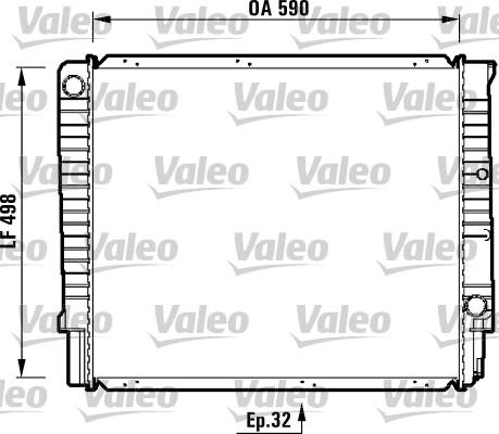 Valeo 732369 - Радиатор, охлаждане на двигателя vvparts.bg