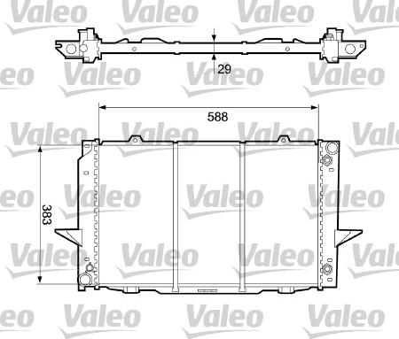 Valeo 732365 - Радиатор, охлаждане на двигателя vvparts.bg