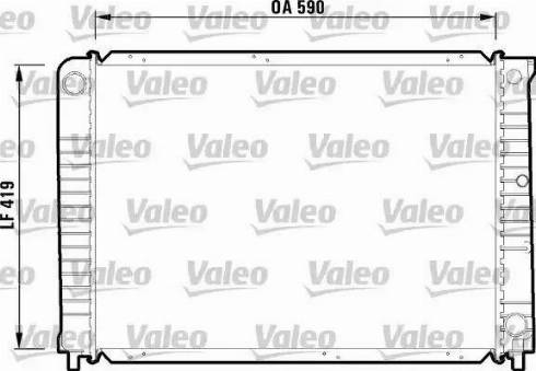 Valeo 732366 - Радиатор, охлаждане на двигателя vvparts.bg