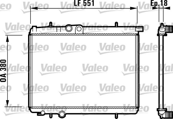 Valeo 732306 - Радиатор, охлаждане на двигателя vvparts.bg