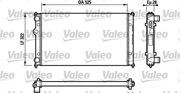 Valeo 732317 - Радиатор, охлаждане на двигателя vvparts.bg