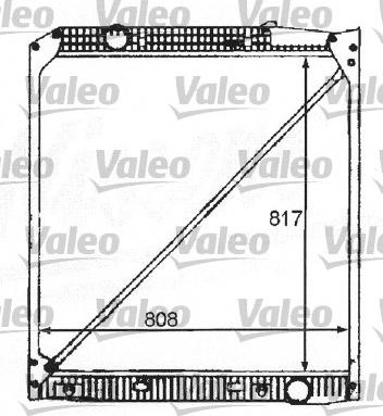 Valeo 732215 - Радиатор, охлаждане на двигателя vvparts.bg