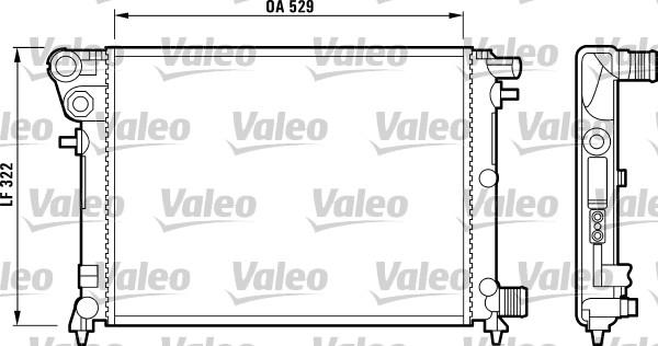 Valeo 732799 - Радиатор, охлаждане на двигателя vvparts.bg