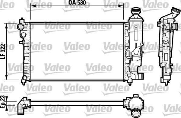 Valeo 732794 - Радиатор, охлаждане на двигателя vvparts.bg