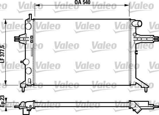 Valeo 732795 - Радиатор, охлаждане на двигателя vvparts.bg