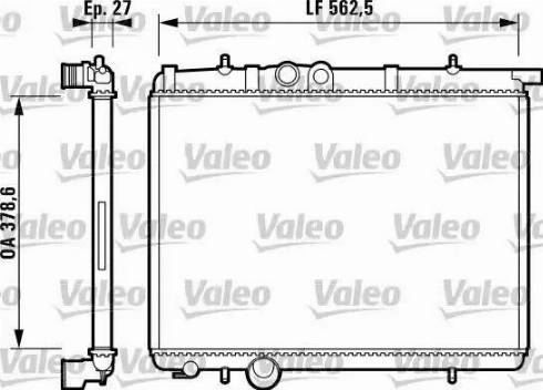 Valeo 732793 - Радиатор, охлаждане на двигателя vvparts.bg