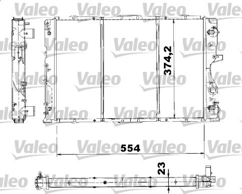 Valeo 732745 - Радиатор, охлаждане на двигателя vvparts.bg