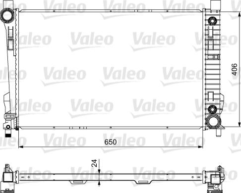 Valeo 732741 - Радиатор, охлаждане на двигателя vvparts.bg