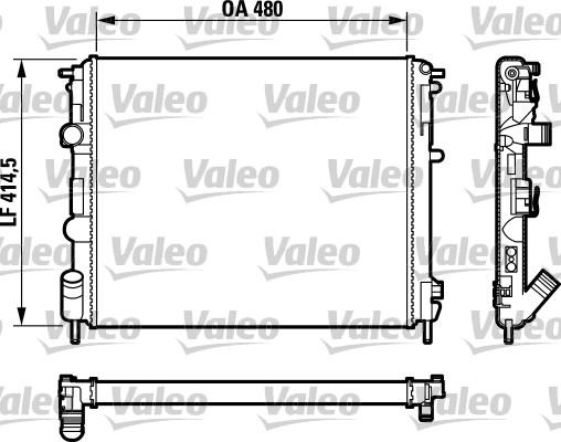 Valeo 732760 - Радиатор, охлаждане на двигателя vvparts.bg