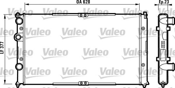 Valeo 732710 - Радиатор, охлаждане на двигателя vvparts.bg