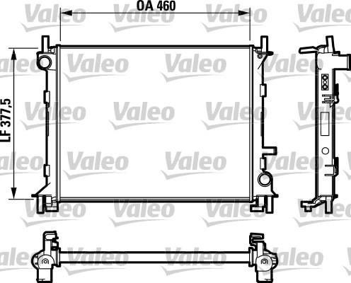 Valeo 732731 - Радиатор, охлаждане на двигателя vvparts.bg