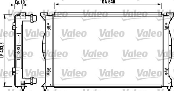 Valeo 732738 - Радиатор, охлаждане на двигателя vvparts.bg