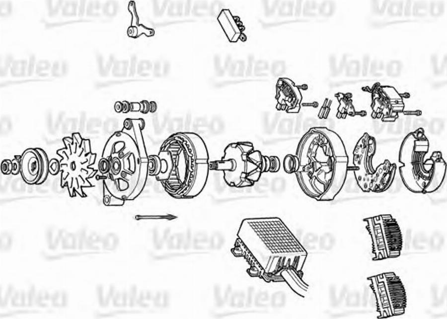 Valeo A14N95 - Генератор vvparts.bg