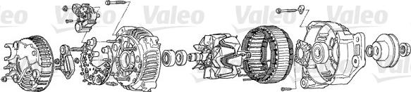 Valeo A14S054 - Генератор vvparts.bg