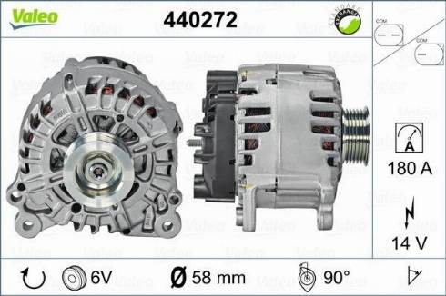 Valeo FG18T042 - Генератор vvparts.bg