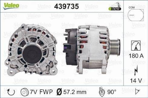 Valeo FG18T070 - Генератор vvparts.bg