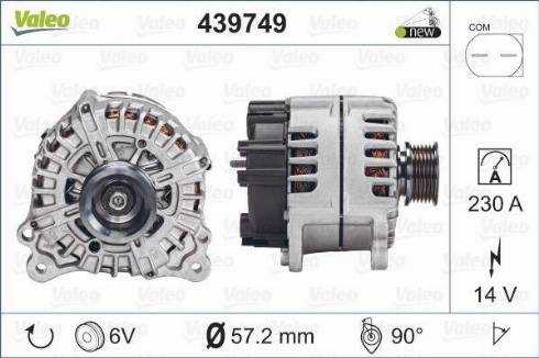 Valeo FG23S046 - Генератор vvparts.bg