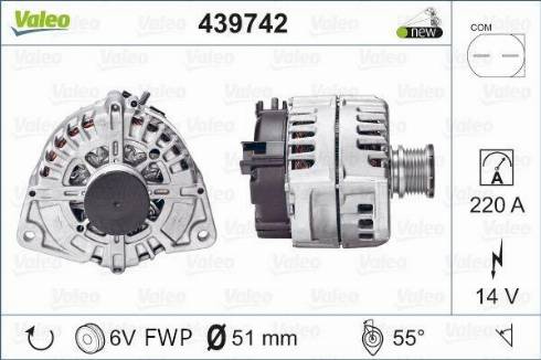 Valeo FG23S039 - Генератор vvparts.bg