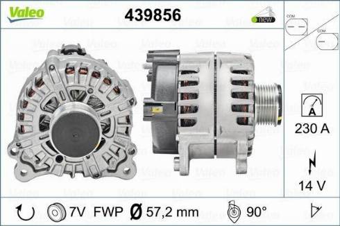 Valeo FG23S073 - Генератор vvparts.bg