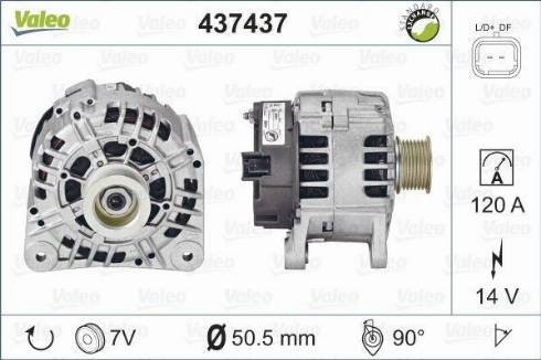 Valeo SG12B109 - Генератор vvparts.bg