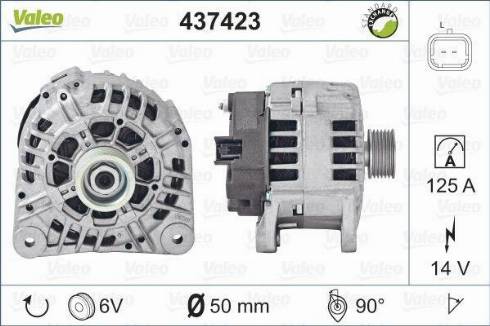 Valeo SG12B122 - Генератор vvparts.bg