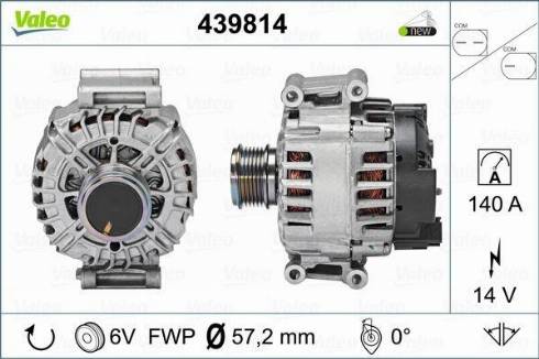 Valeo TG14C041 - Генератор vvparts.bg