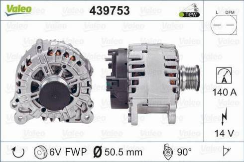 Valeo TG14C034 - Генератор vvparts.bg