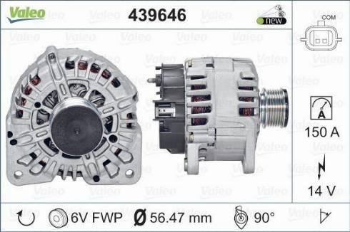 Valeo TG15C146 - Генератор vvparts.bg