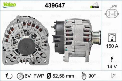 Valeo TG15C128 - Генератор vvparts.bg