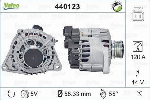 Valeo TG12C033 - Генератор vvparts.bg