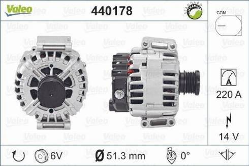 Valeo TG23C017 - Генератор vvparts.bg