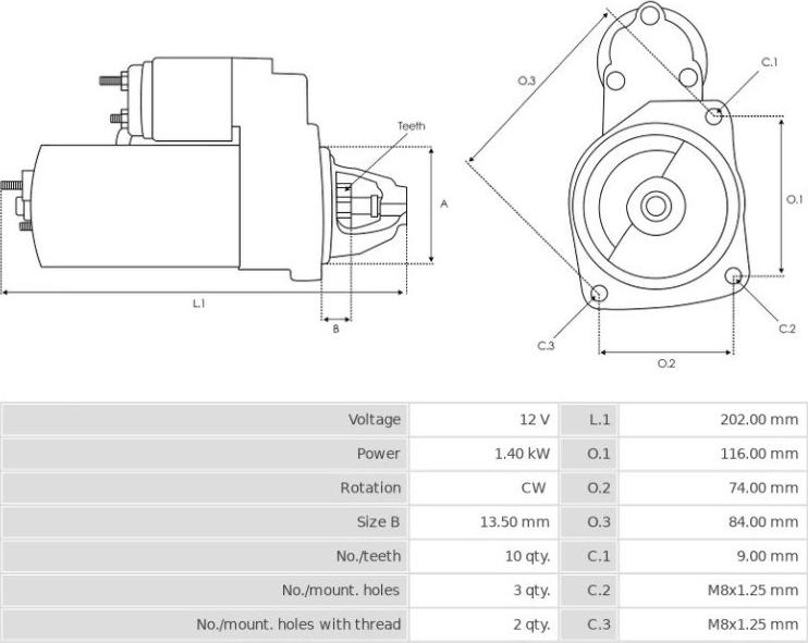 Valeo TS14E11 - Стартер vvparts.bg