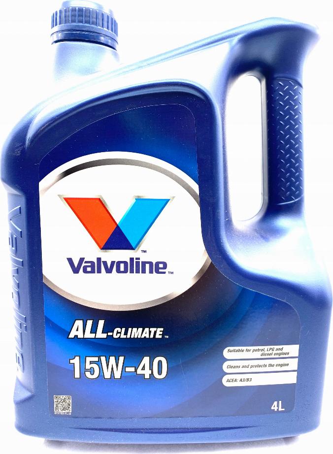 Valvoline ALL CLIMATE 15W40 4L - Двигателно масло vvparts.bg