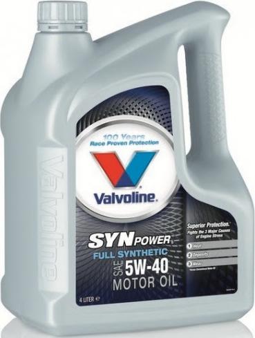 Valvoline SYNPOWER 5W40 4L - Двигателно масло vvparts.bg