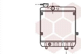 Van Wezel 49002011 - Радиатор, охлаждане на двигателя vvparts.bg