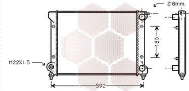 Van Wezel 49002027 - Радиатор, охлаждане на двигателя vvparts.bg