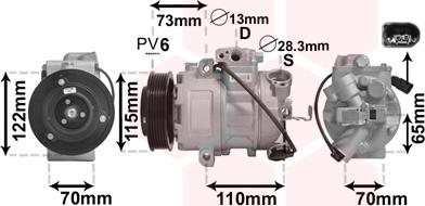 Van Wezel 4901K701 - Компресор, климатизация vvparts.bg