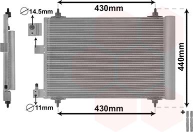 Van Wezel 40005193 - Кондензатор, климатизация vvparts.bg