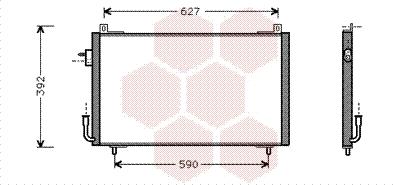 Van Wezel 40005192 - Кондензатор, климатизация vvparts.bg