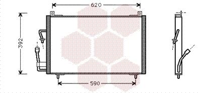 Van Wezel 40005182 - Кондензатор, климатизация vvparts.bg