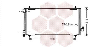 Van Wezel 40005301 - Кондензатор, климатизация vvparts.bg