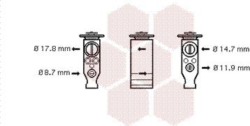Van Wezel 40001357 - Разширителен клапан, климатизация vvparts.bg