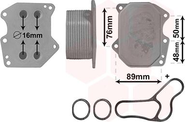 Van Wezel 40003400 - Маслен радиатор, двигателно масло vvparts.bg