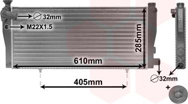 Van Wezel 40002099 - Радиатор, охлаждане на двигателя vvparts.bg