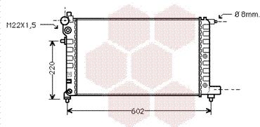 Van Wezel 40002004 - Радиатор, охлаждане на двигателя vvparts.bg