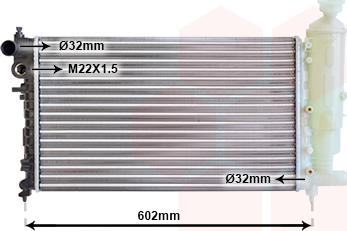 Van Wezel 40002014 - Радиатор, охлаждане на двигателя vvparts.bg