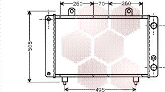 Van Wezel 40002032 - Радиатор, охлаждане на двигателя vvparts.bg