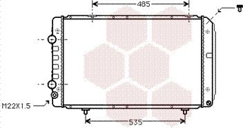 Van Wezel 40002147 - Радиатор, охлаждане на двигателя vvparts.bg