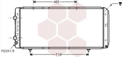 Van Wezel 40002151 - Радиатор, охлаждане на двигателя vvparts.bg