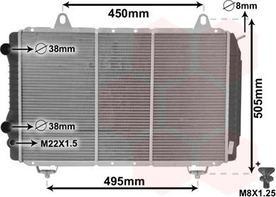 Van Wezel 40002112 - Радиатор, охлаждане на двигателя vvparts.bg